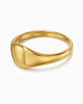 Fingerabdruck Gravurring Damen Goldring