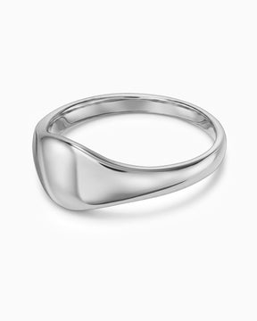 Fingerabdruck Gravurring Damen Silberring