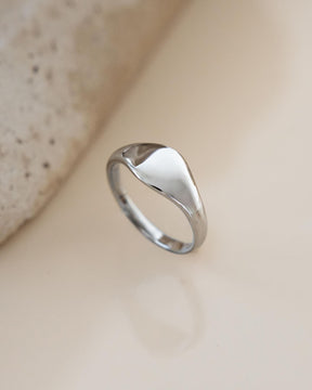 Graveerring voor dames, zilveren ring