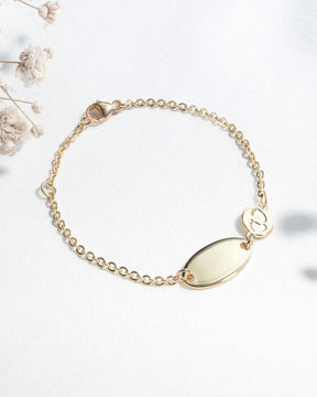 Fingerabdruck Gravurarmband Gravurplatte Babyfüße