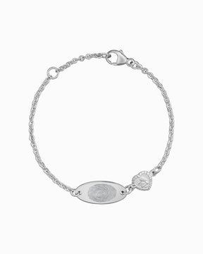 Fingerabdruck Gravurarmband Gravurplatte Schutzengel