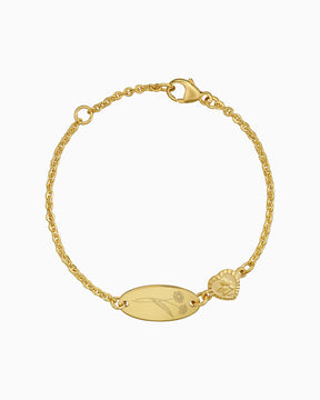 Geburtsblume Gravurarmband Gravurplatte Schutzengel