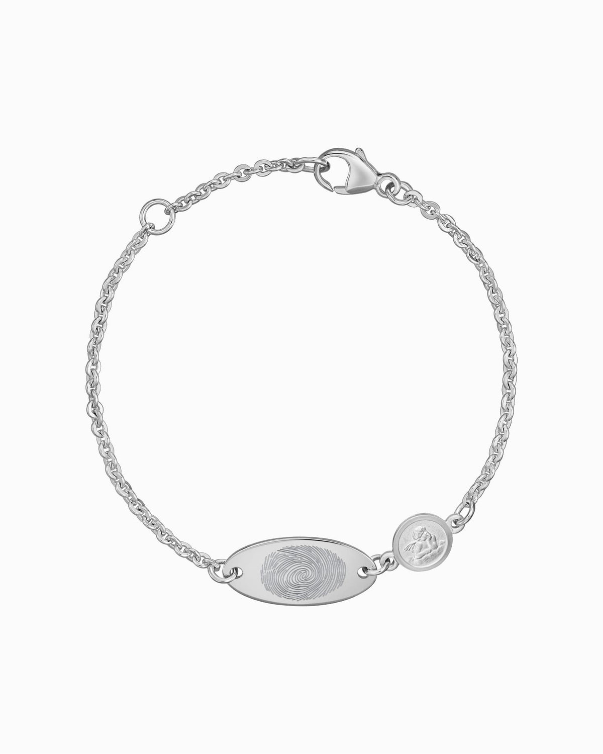 Fingerabdruck Gravurarmband Gravurplatte Schutzengel
