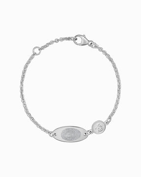 Fingerabdruck Gravurarmband Gravurplatte Schutzengel