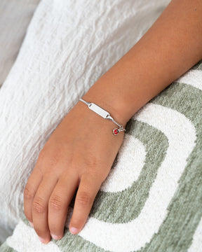 Gravurarmband Gravurplatte Marienkäfer