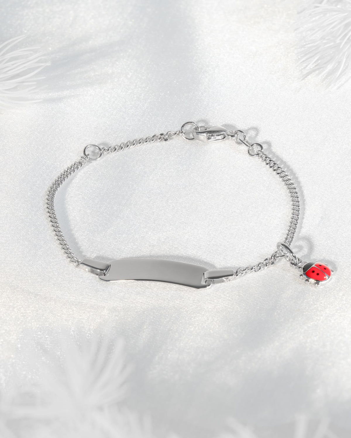 Gravurarmband Gravurplatte Marienkäfer