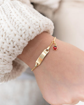 Gravurarmband Gravurplatte Marienkäfer