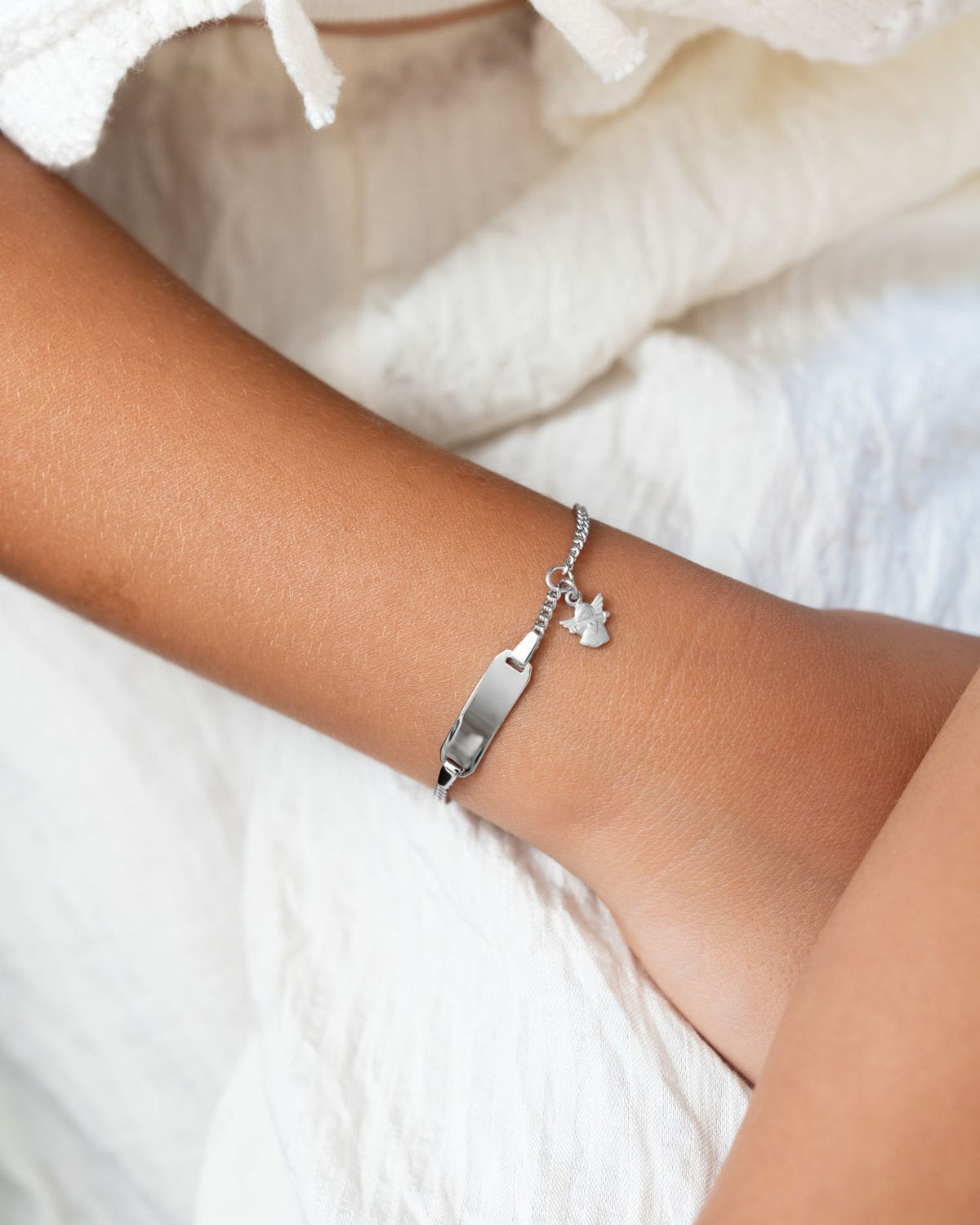 Gravurarmband Gravurplatte Schutzengel