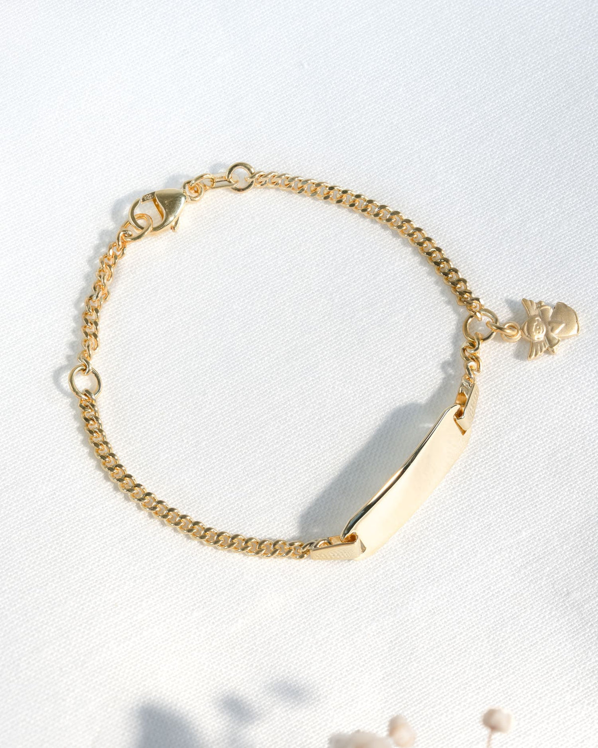 Graveerarmband Graveerplaatje Beschermengel