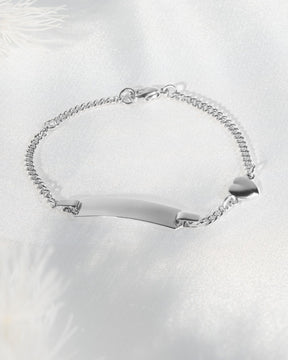 Gravurarmband Gravurplatte Herz