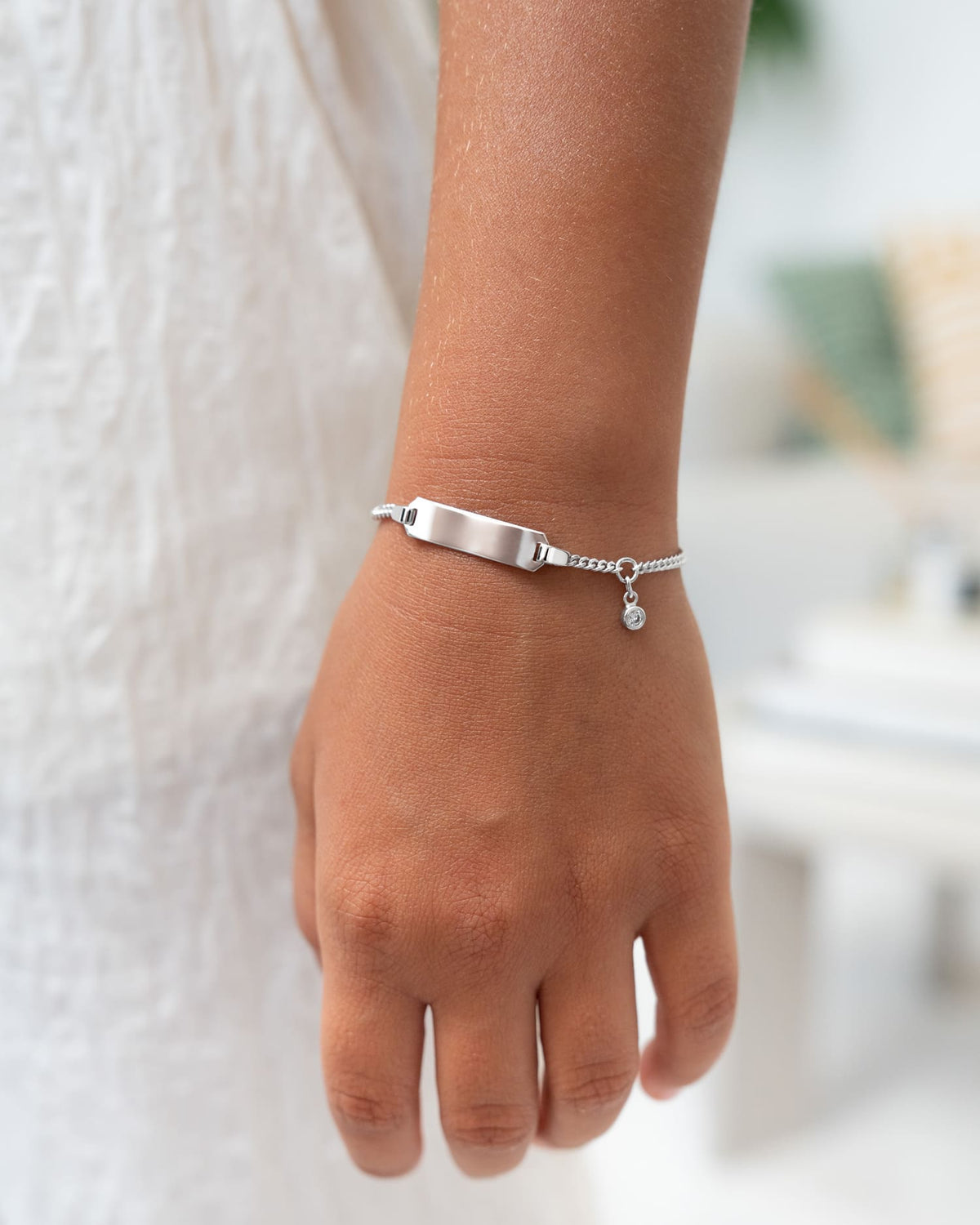 Gravurarmband Gravurplatte Zirkonia
