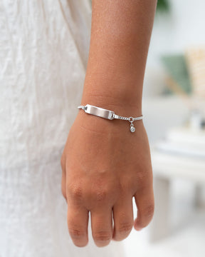 Gravurarmband Gravurplatte Zirkonia
