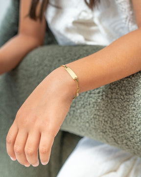 Gravurarmband Gravurplatte Zirkonia Pink