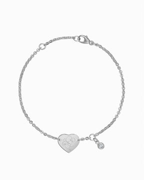 Grafik Upload Gravurarmband Gravurplatte Herz Zirkonia