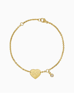 Grafik Upload Gravurarmband Gravurplatte Herz Zirkonia