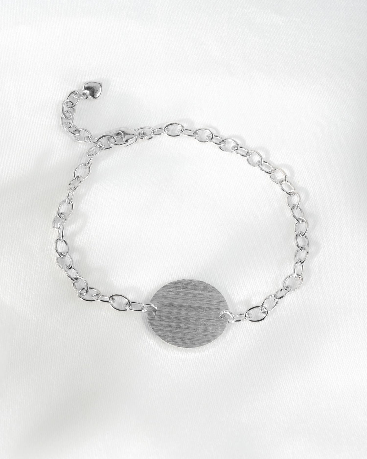 Handabdruck Gravurarmband Gravurplatte Rund