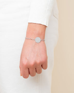Fingerabdruck Gravurarmband Gravurplatte Rund