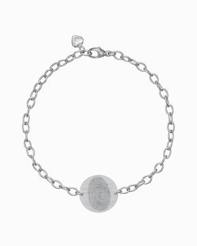 Fingerabdruck Gravurarmband Gravurplatte Rund