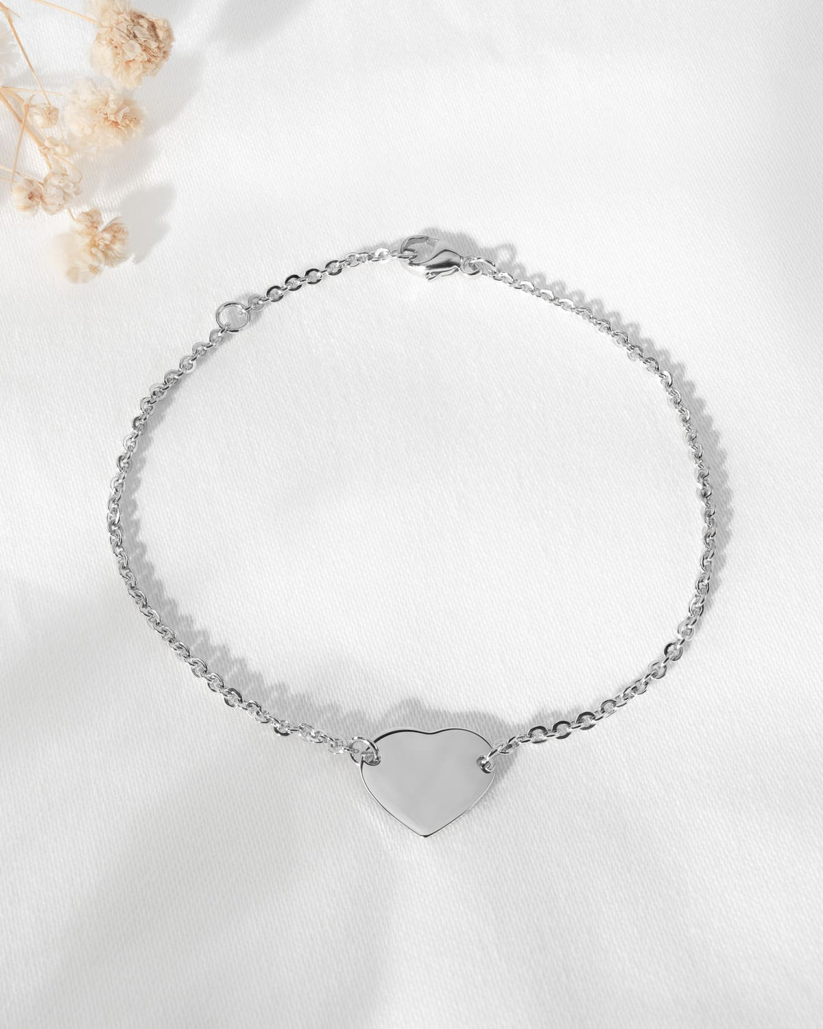 Gravurarmband Gravurplatte Herz