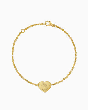 Sternzeichen Gravurarmband Gravurplatte Herz