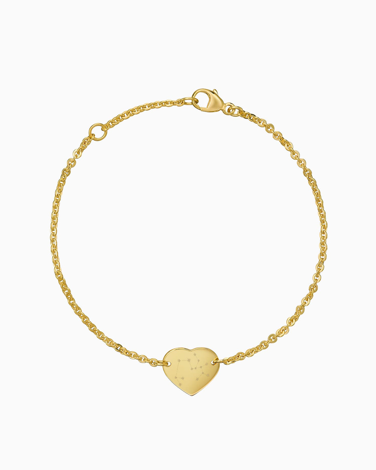 Sternzeichen Gravurarmband Gravurplatte Herz