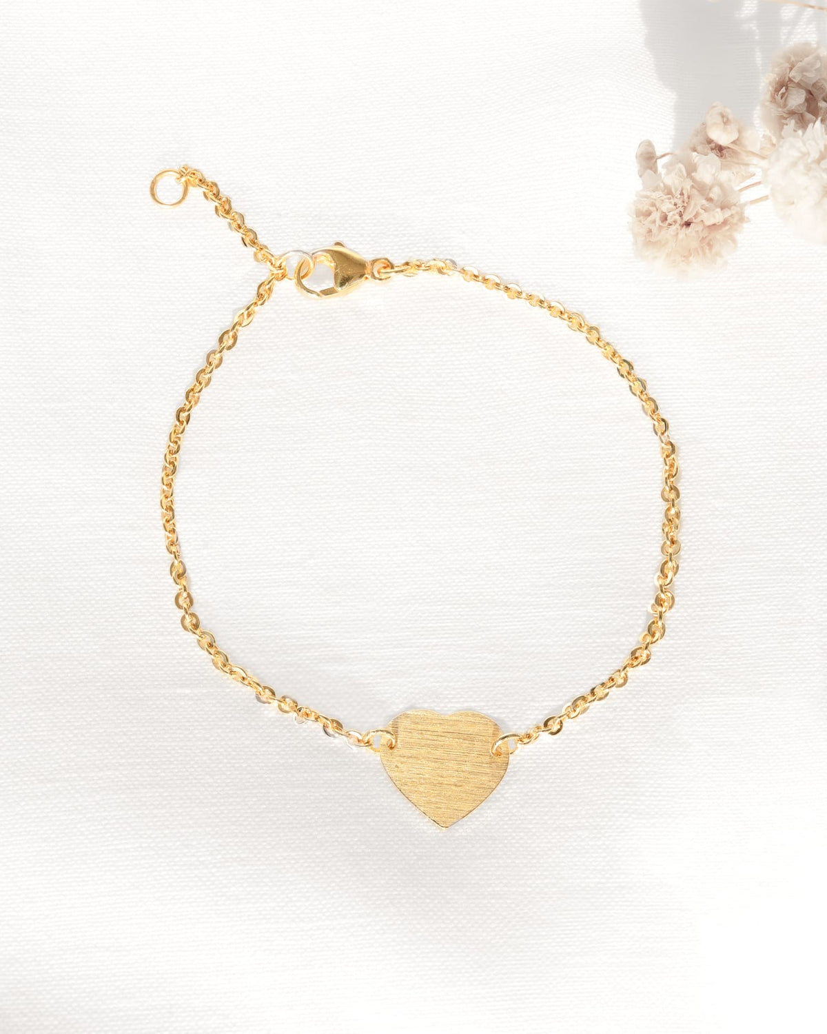 Initialen Gravurarmband Gravurplatte Herz
