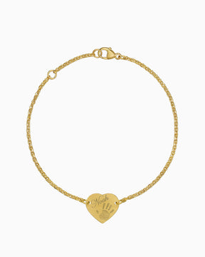 Handabdruck Gravurarmband Gravurplatte Herz