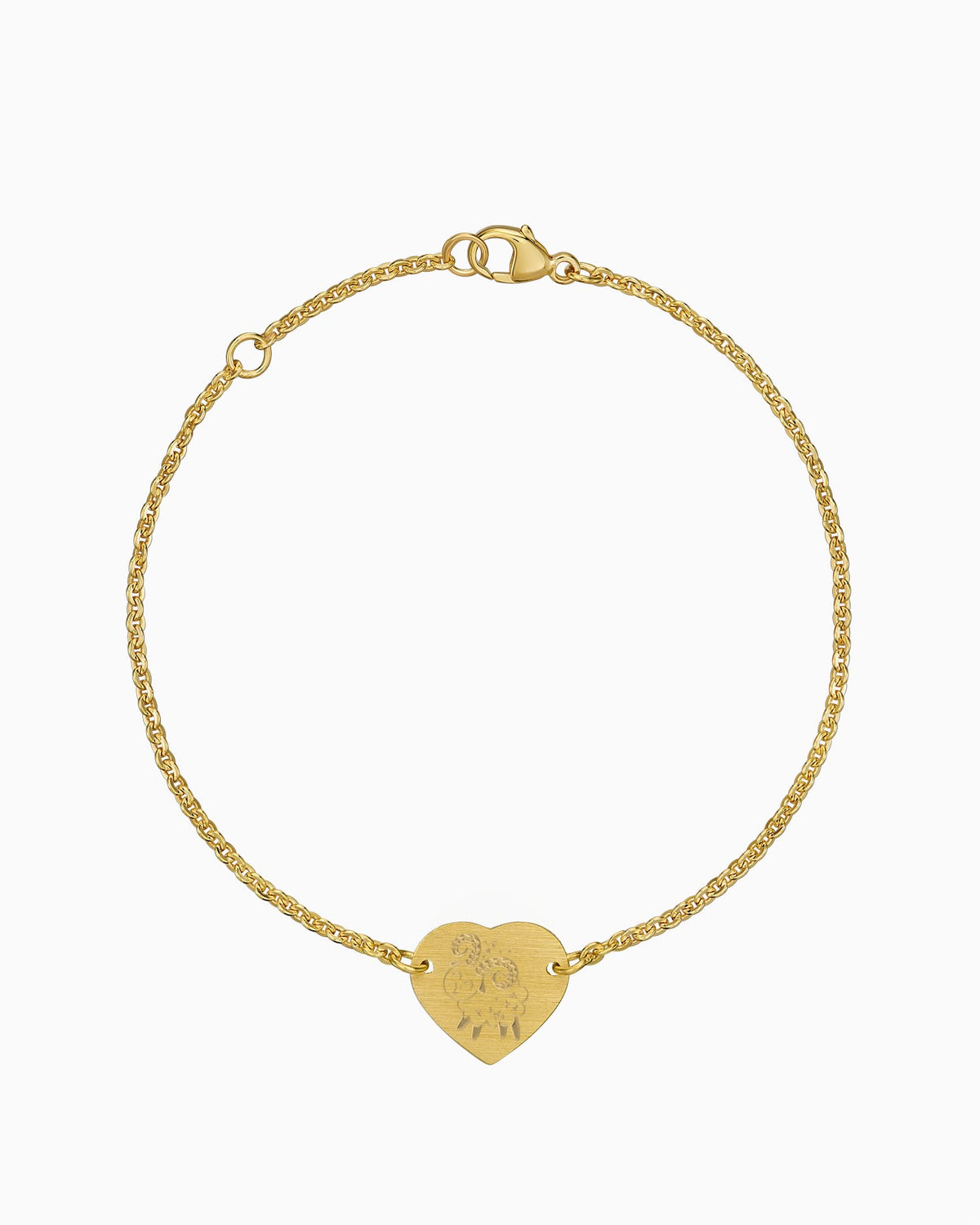 Sternzeichen Gravurarmband Gravurplatte Herz