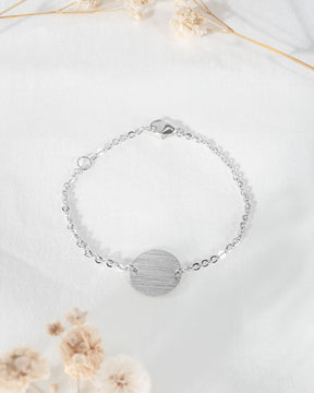 Geburtsdaten Gravurarmband Gravurplatte Rund