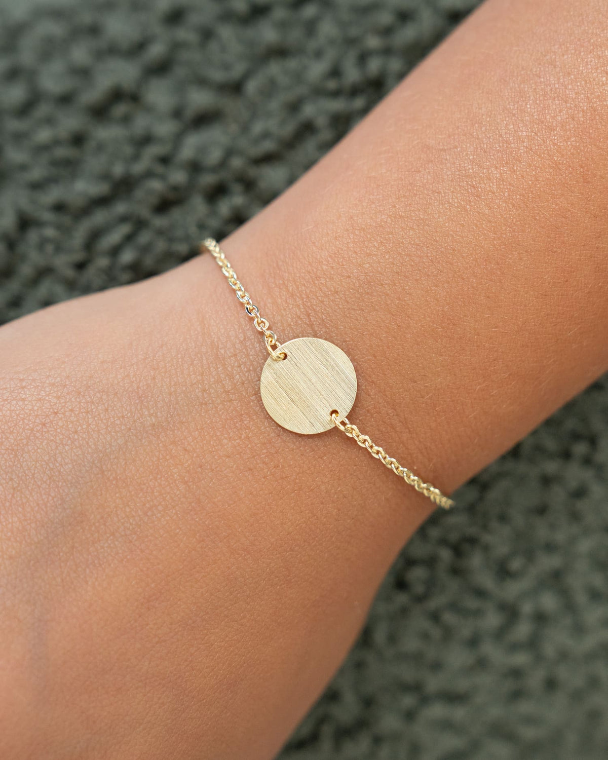 Gravurarmband Gravurplatte Rund