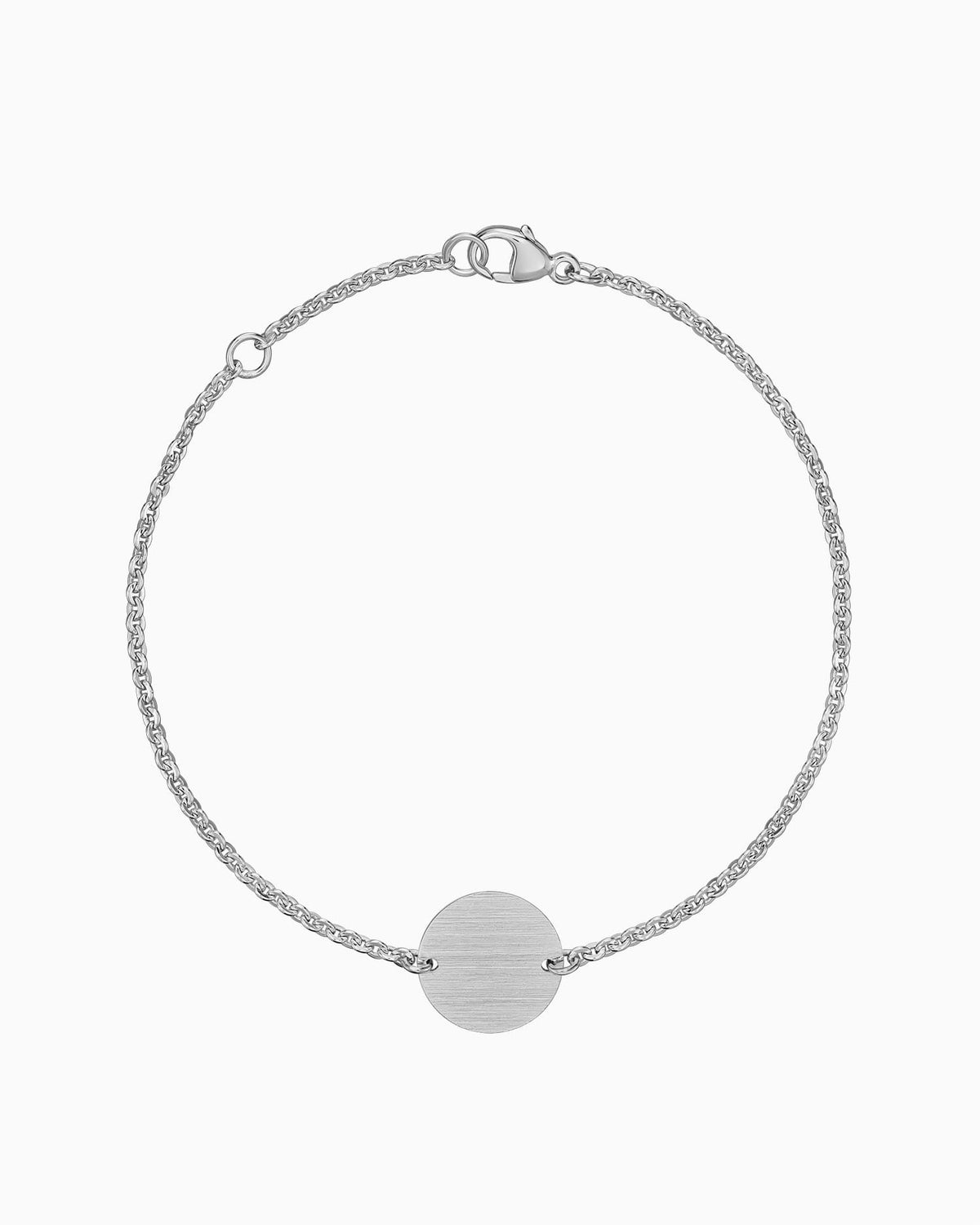 Gravurarmband Gravurplatte Rund