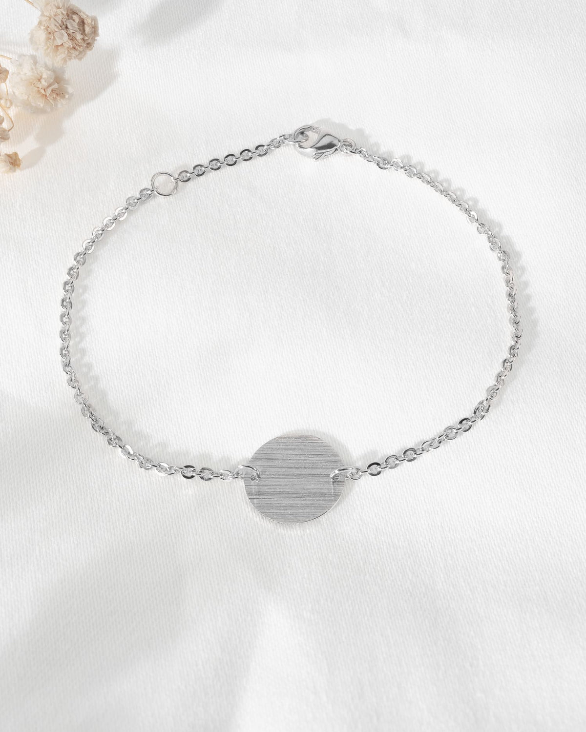 Gravurarmband Gravurplatte Rund