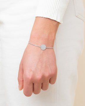 Fingerabdruck Gravurarmband Gravurplatte Rund