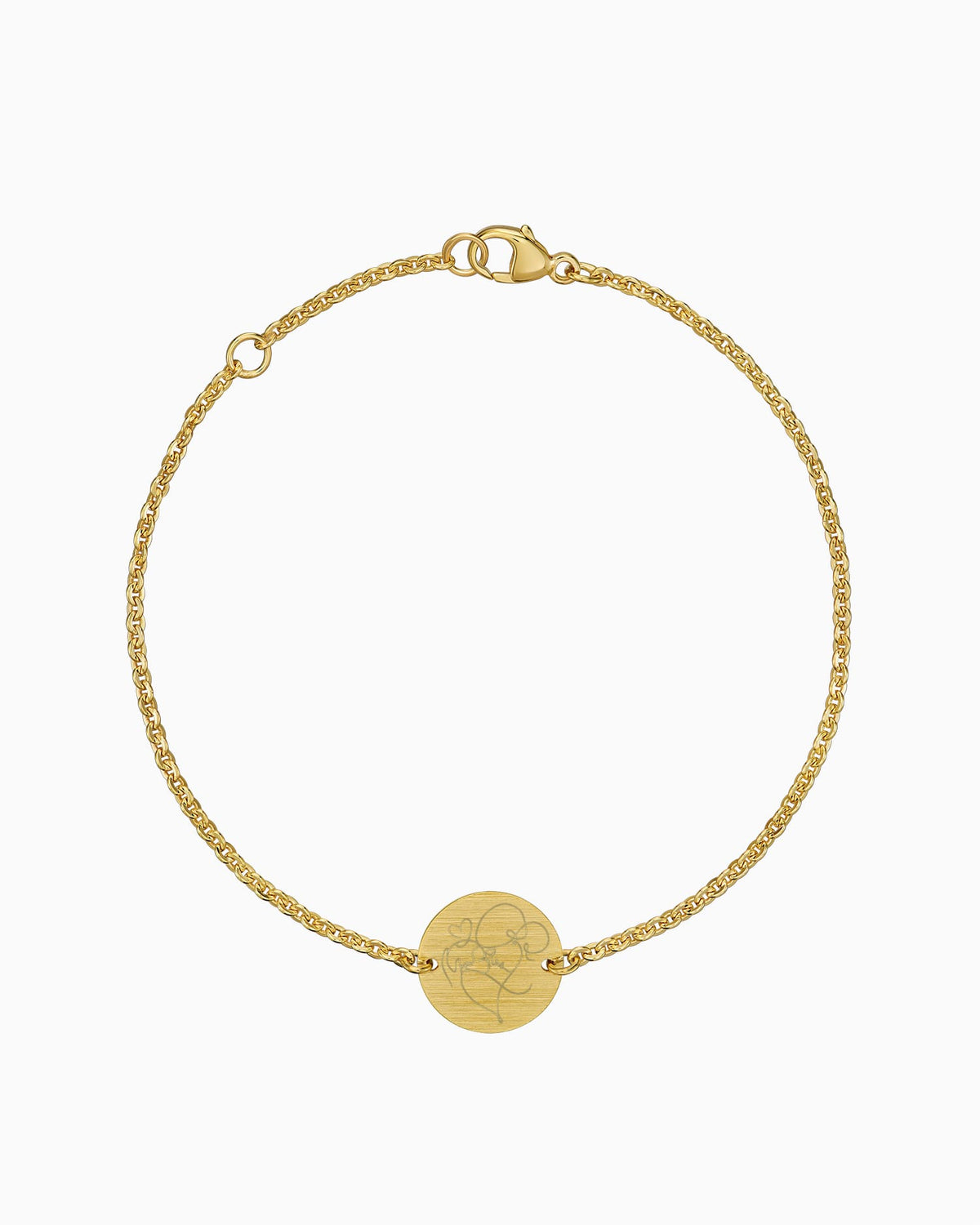 Grafische upload graveren armband graveerplaatje rond