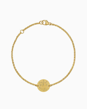 Sternzeichen Gravurarmband Gravurplatte Rund