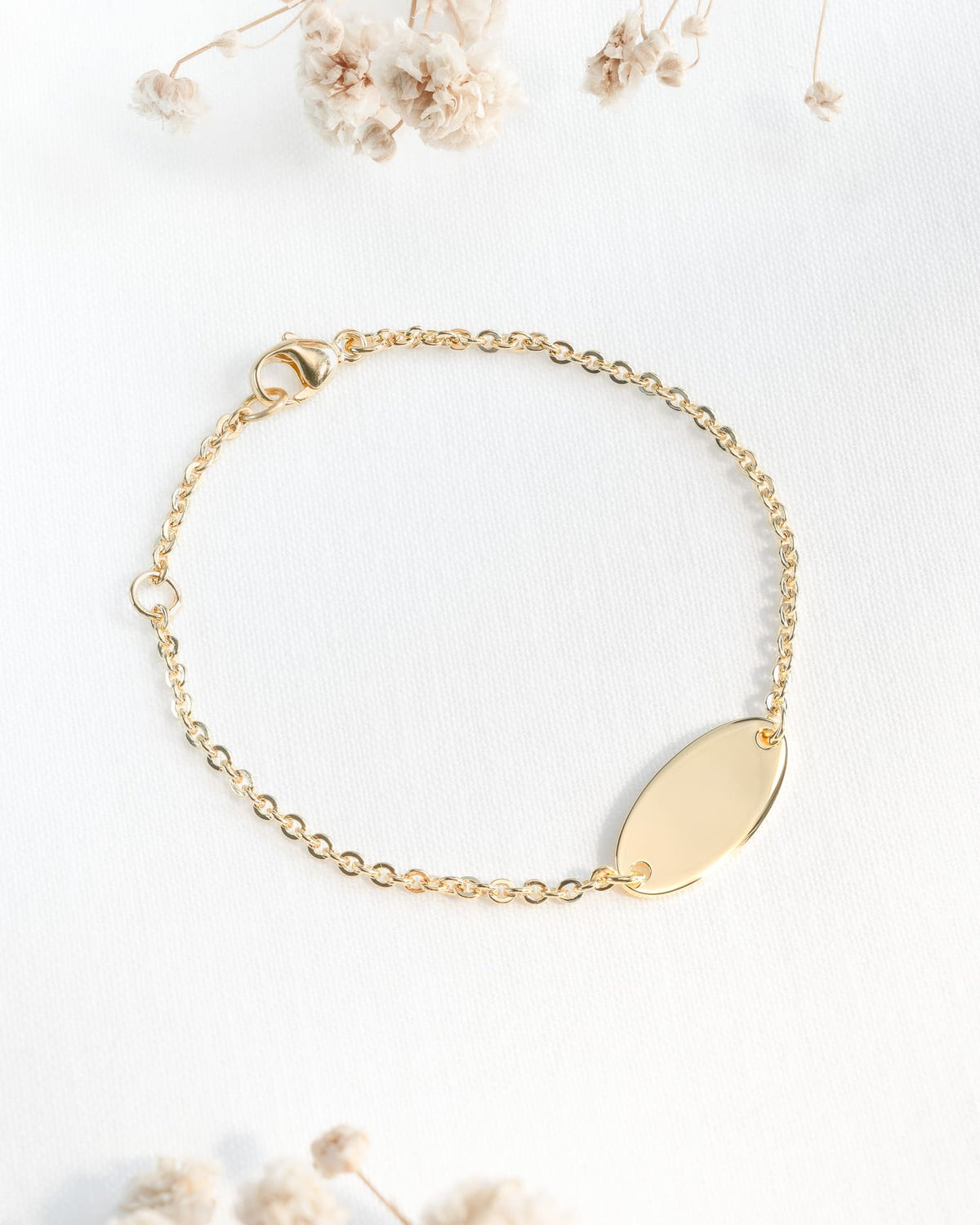 Fingerabdruck Gravurarmband Gravurplatte Oval