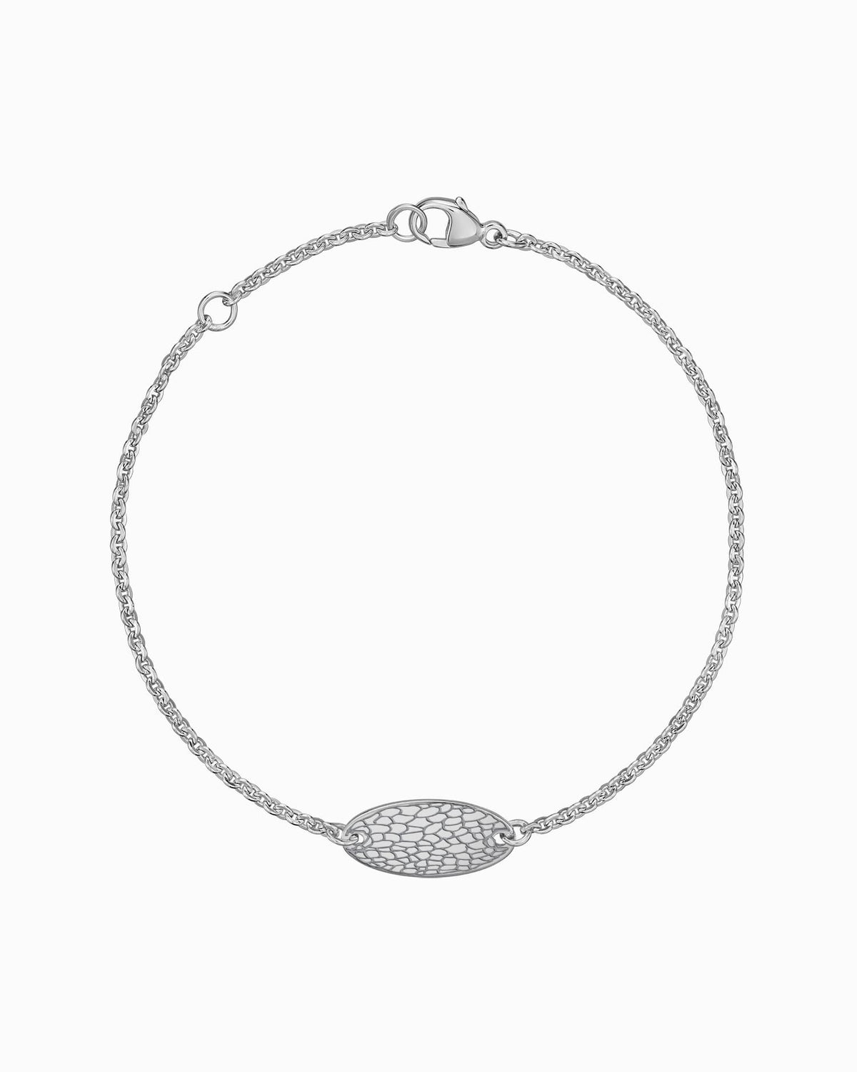 Nose print engraving bracelet engraving plate oval zirconia