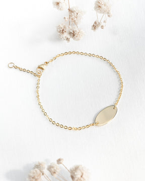 Handschrift upload graveren armband graveerplaat ovaal