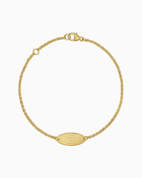 Geburtsdaten Gravurarmband Gravurplatte Oval
