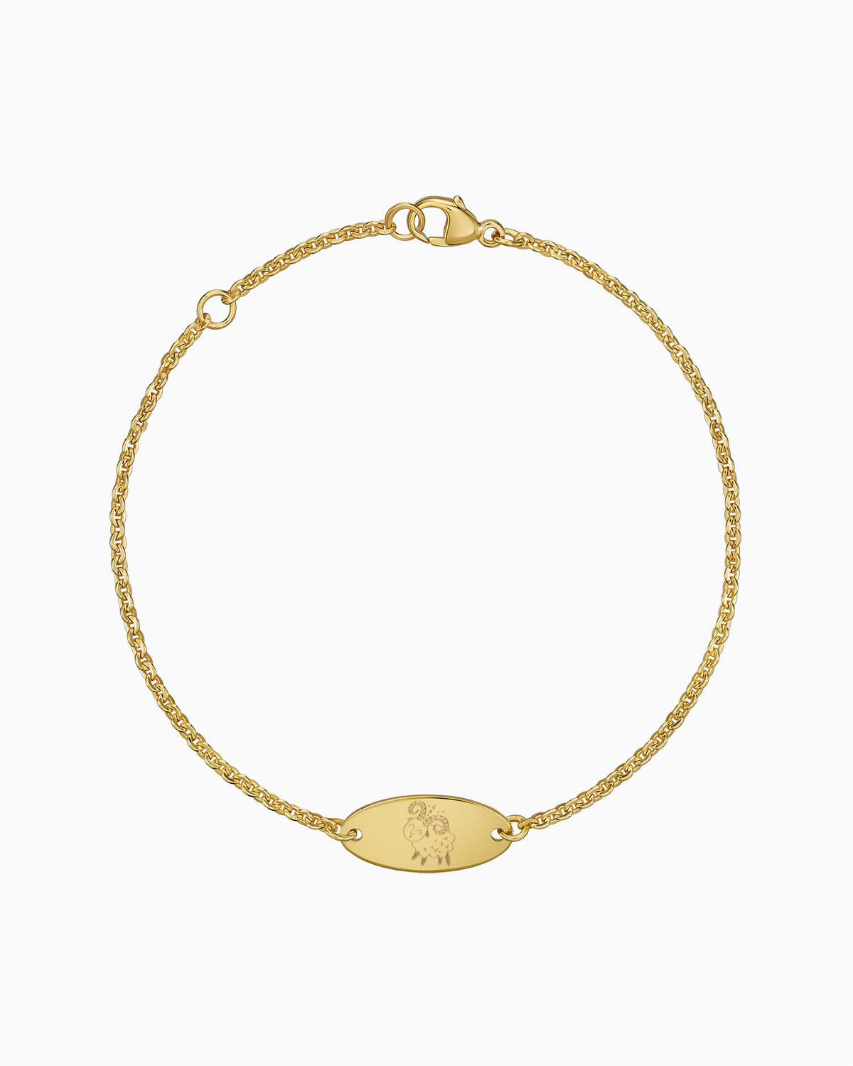 Sternzeichen Gravurarmband Gravurplatte Oval