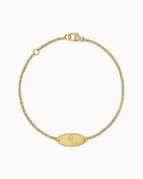 Kindersymbole Gravurarmband Gravurplatte Oval