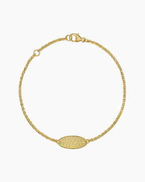 Nasenabdruck Gravurarmband Gravurplatte Oval Zirkonia