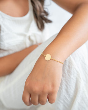 Geburtsblume Gravurarmband Gravurplatte Rund