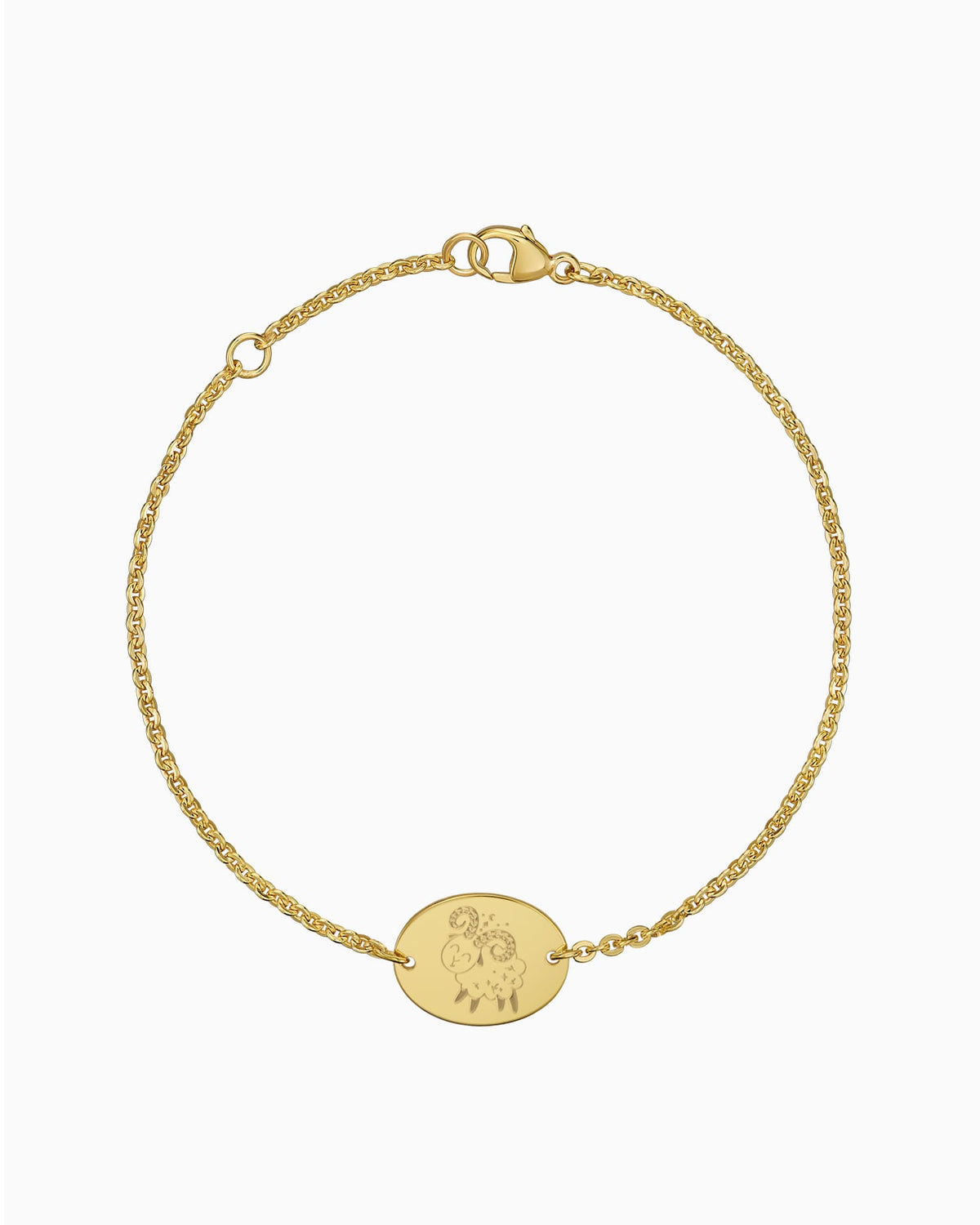 Sternzeichen Gravurarmband Gravurplatte Oval