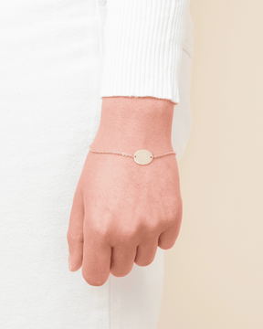 Handschrift upload graveren armband graveerplaat ovaal