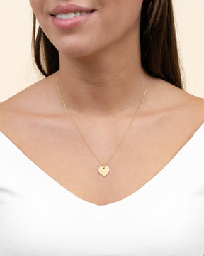 Koordinaten Herz Halskette Gravurplatte Anhänger 13mm