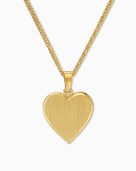 Hart ketting graveerplaatje hanger 15mm
