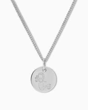 Kindersymbole Gravurplatte Halskette Anhänger Rund 12mm