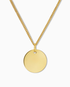 Gravurplatten Halskette Anhänger Rund 14mm