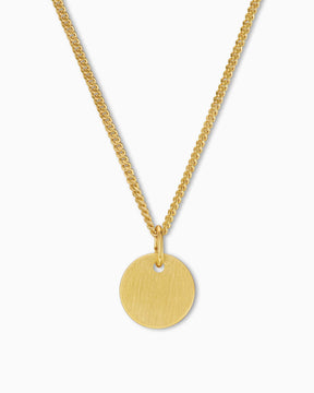 Engraving plates necklace pendant round 10mm